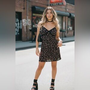 NOBO Black Floral Mini Dress